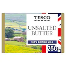 Image of Tesco British Unsalted Butter 250G